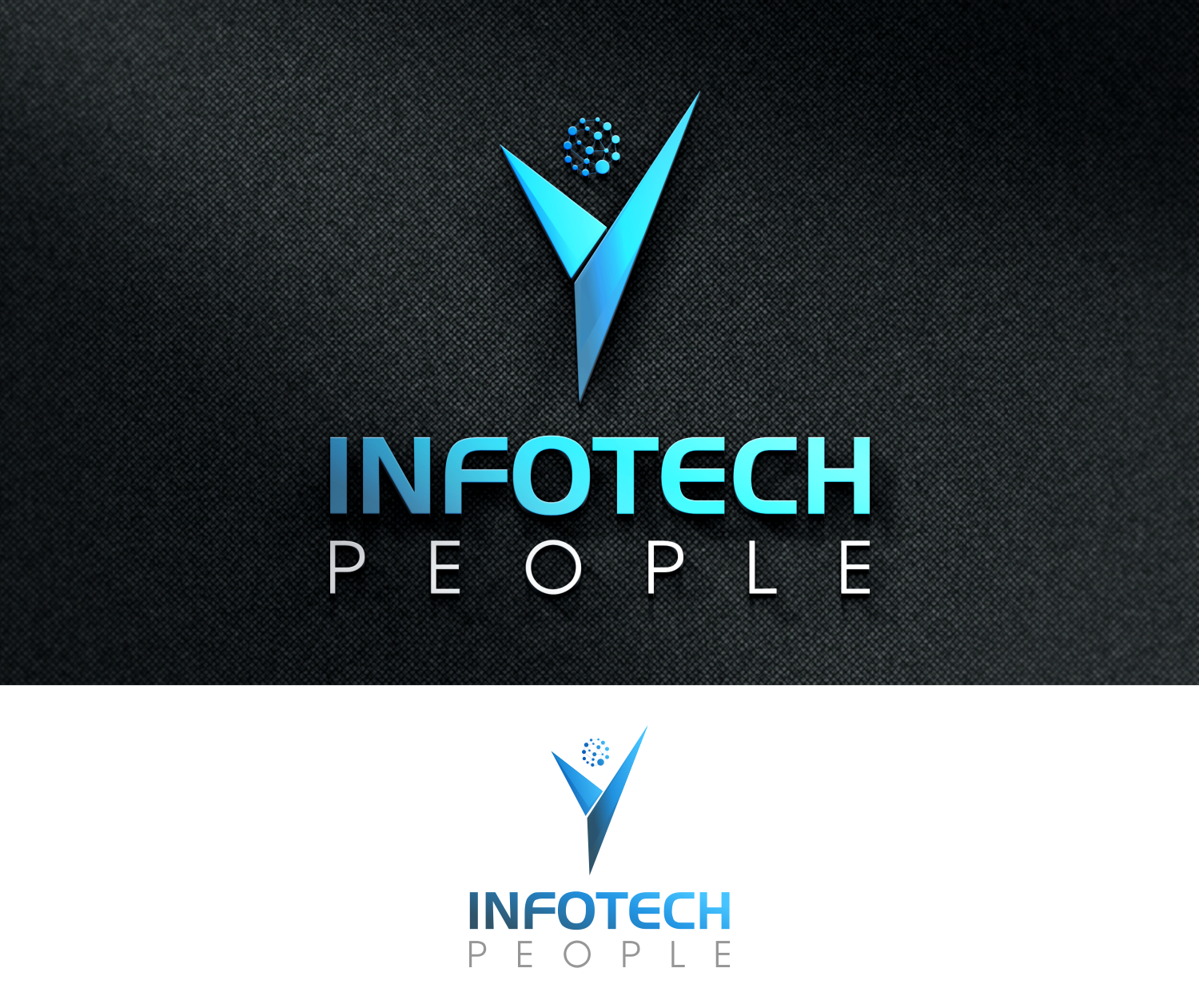 Logo Design by Adeikhan for Infotech People | Design #21298489