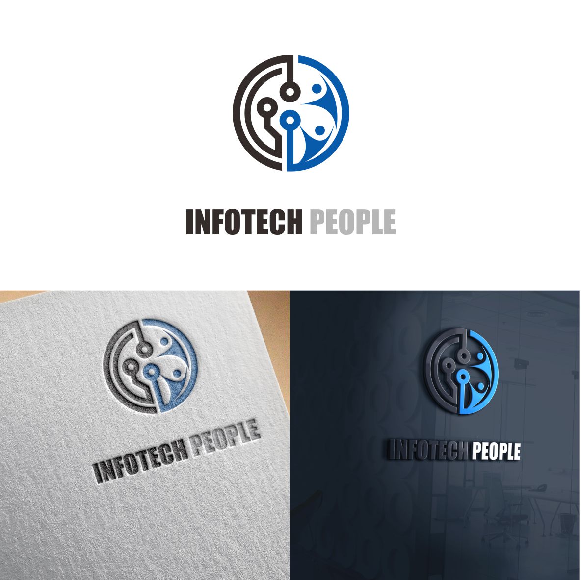 Logo Design by edo 5 for Infotech People | Design #21283503