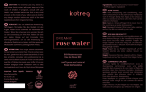 Label for ORGANIC ROSE WATER | Label Design by maricreatives