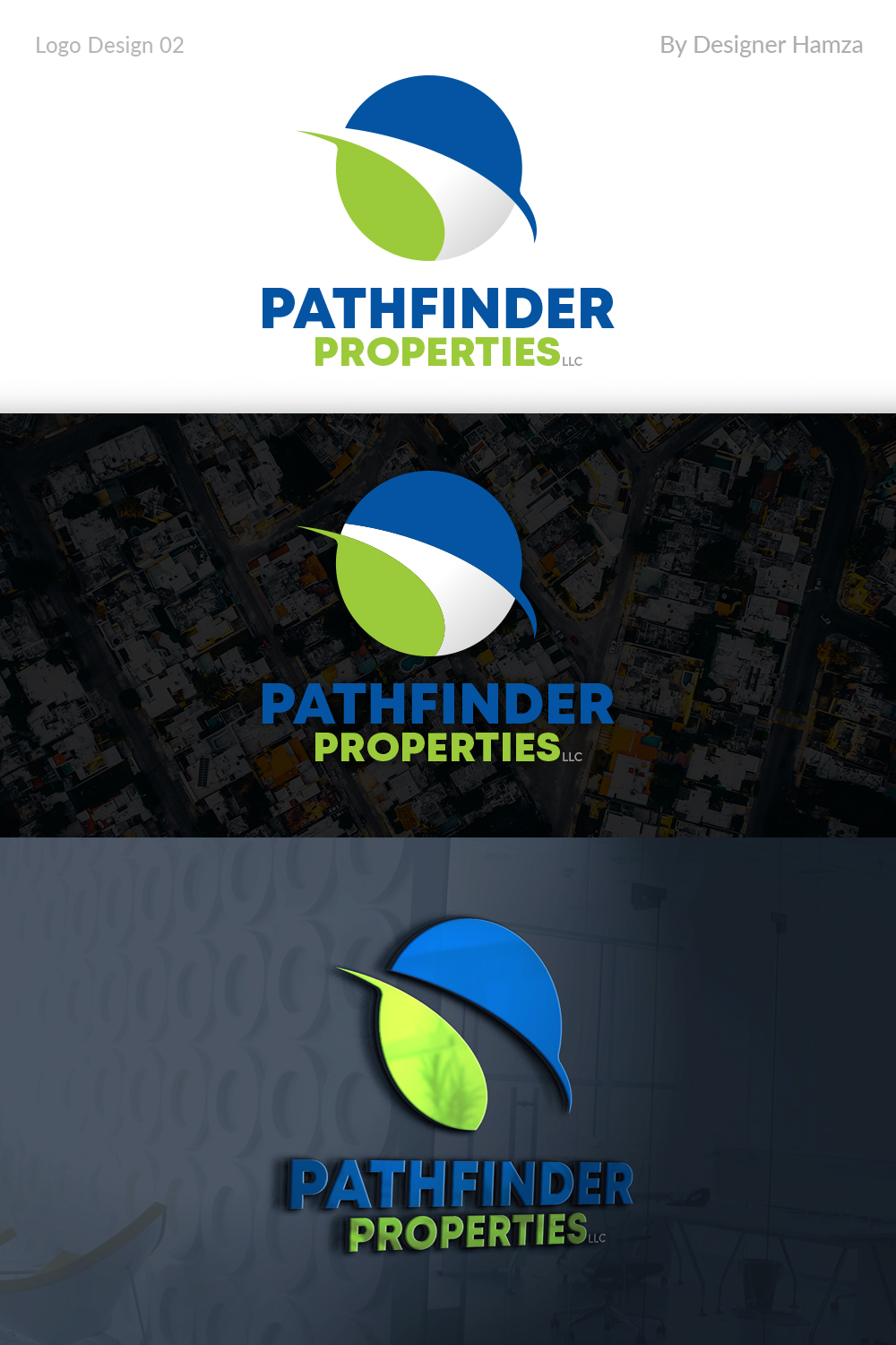 Logo Design by Designer Hamza for Pathfinder Properties LLC | Design #21204416