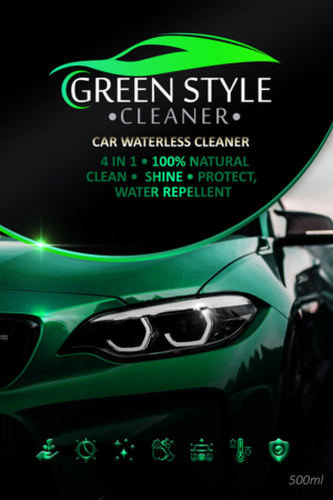 Car Waterless Cleaner 4 in 1 (100% Natural) Clean, Shine, Protect ...