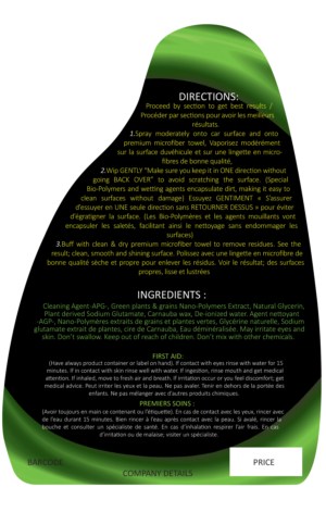 Car Waterless Cleaner 4 in 1 (100% Natural) Clean, Shine, Protect ...