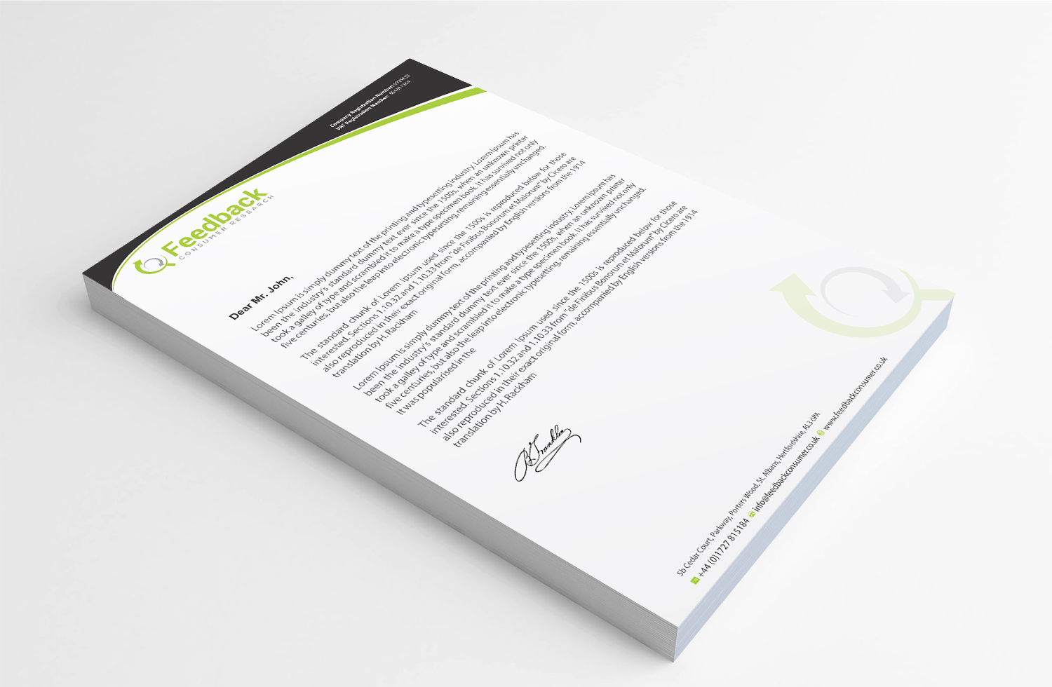 Letterhead Design by Infinitive Technology for this project | Design #21226965