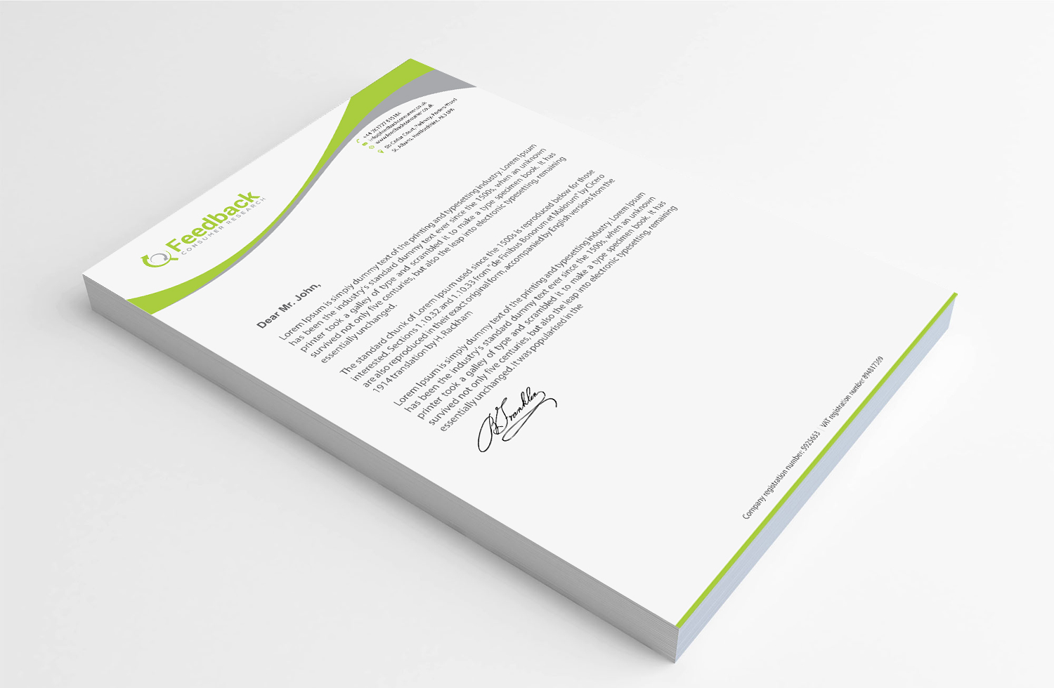 Letterhead Design by Infinitive Technology for this project | Design #21226971