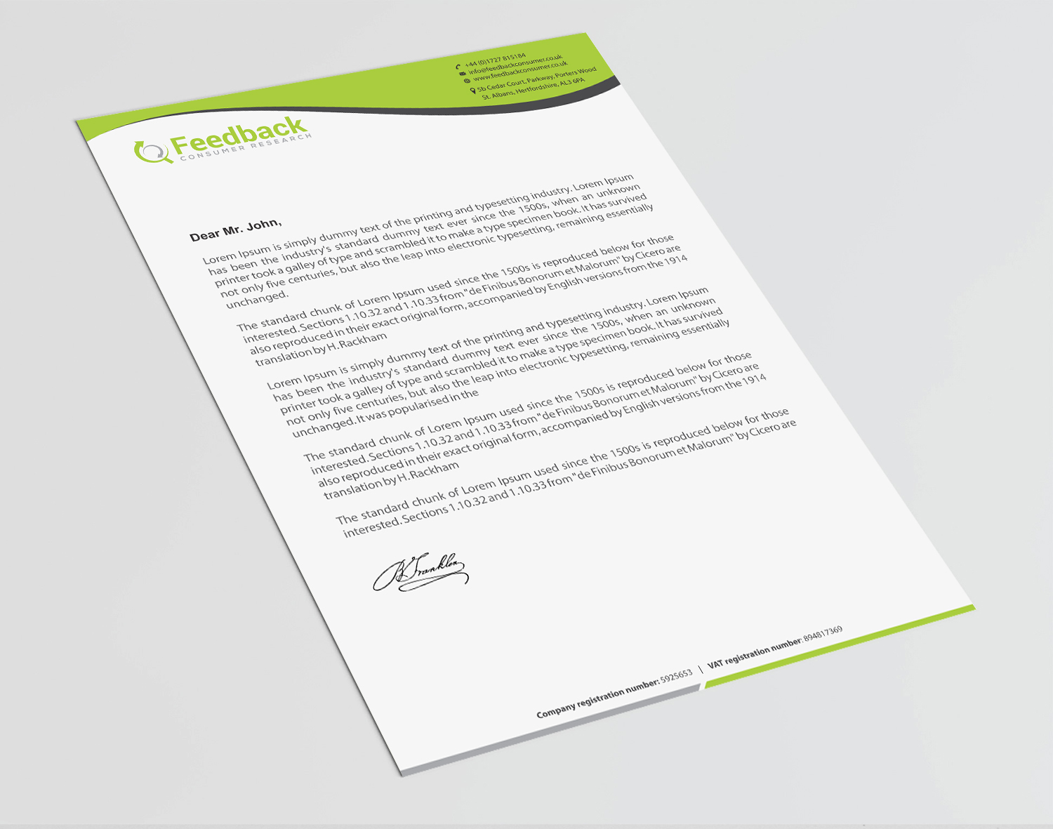 Letterhead Design by Infinitive Technology for this project | Design #21227327