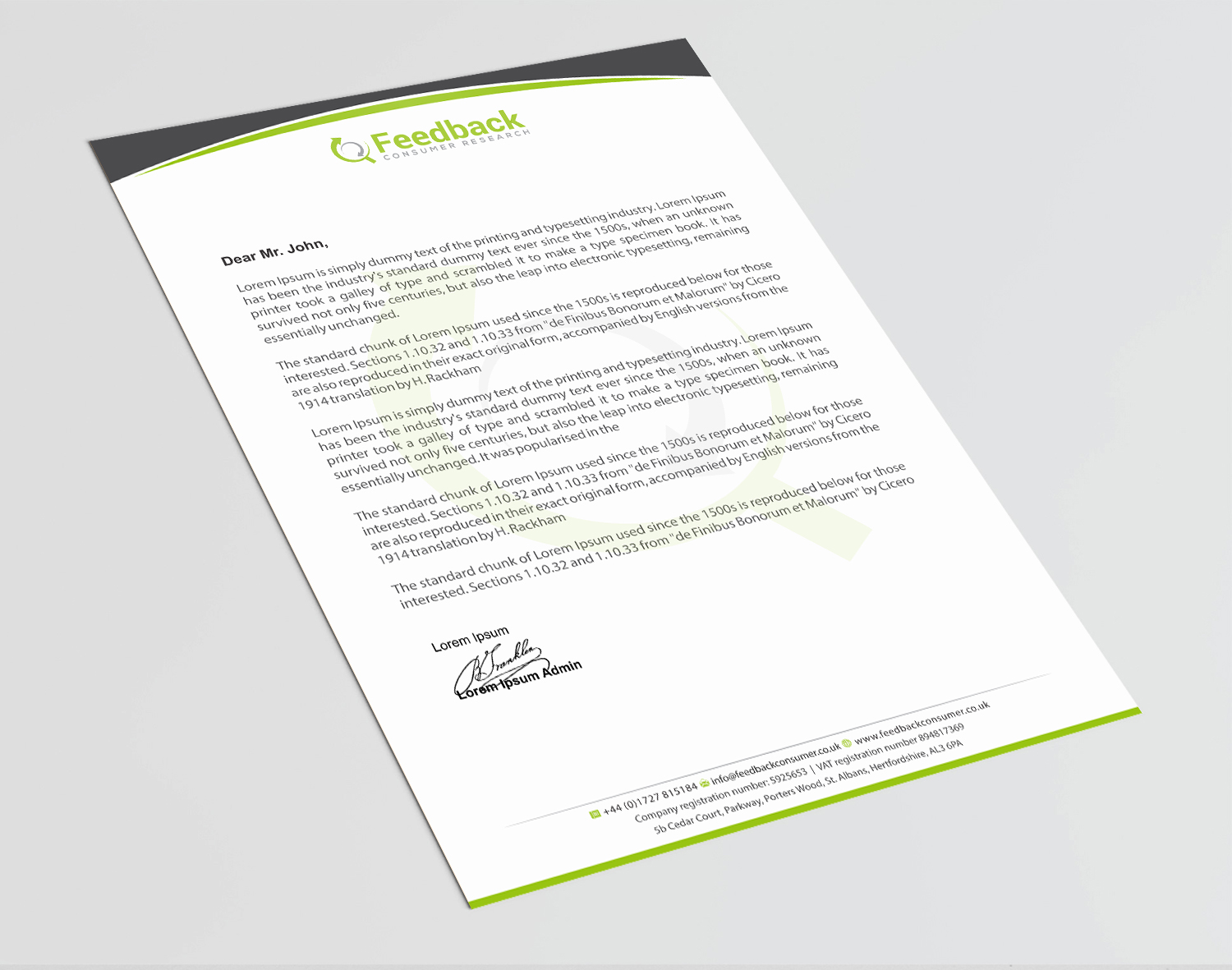 Letterhead Design by Infinitive Technology for this project | Design #21227837