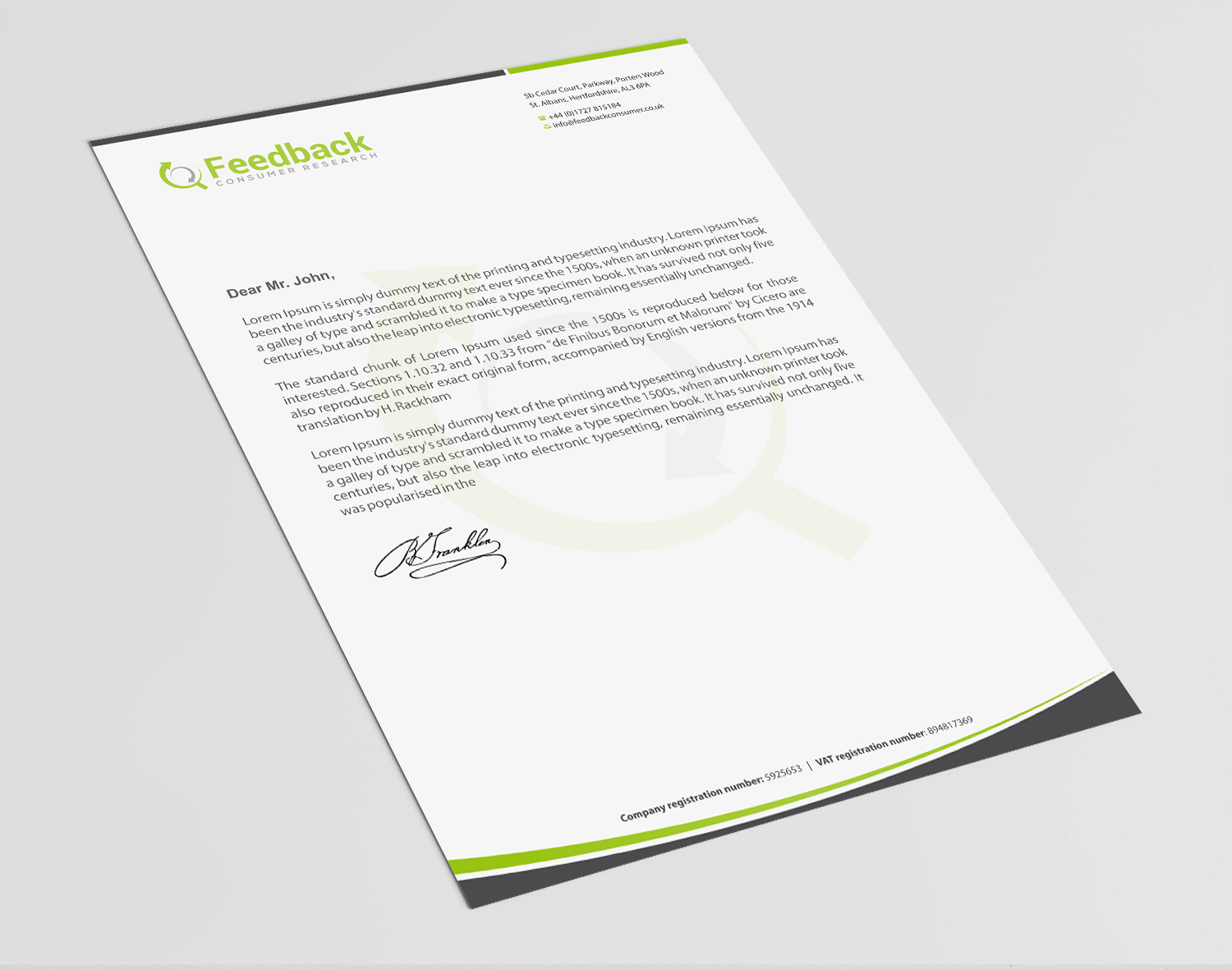 Letterhead Design by Infinitive Technology for this project | Design #21227848