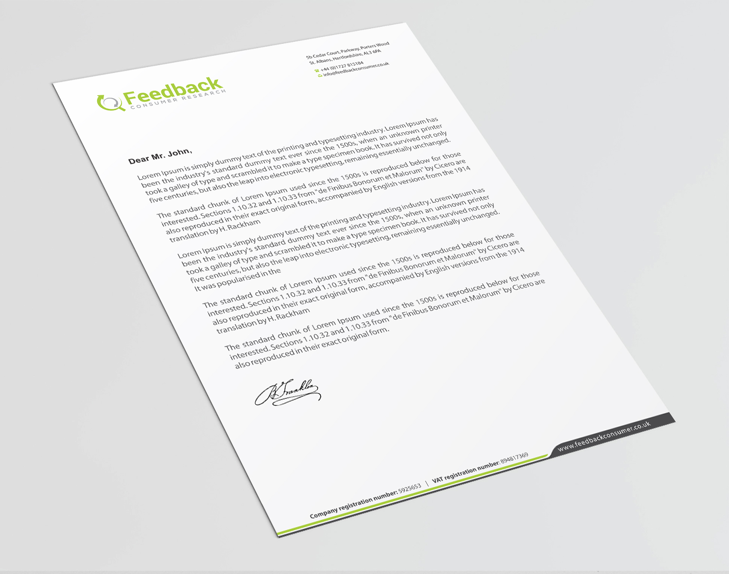 Letterhead Design by Infinitive Technology for this project | Design #21227850