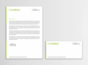 Letterhead and compliment slip | Briefkopf-Design von Infinitive Technology