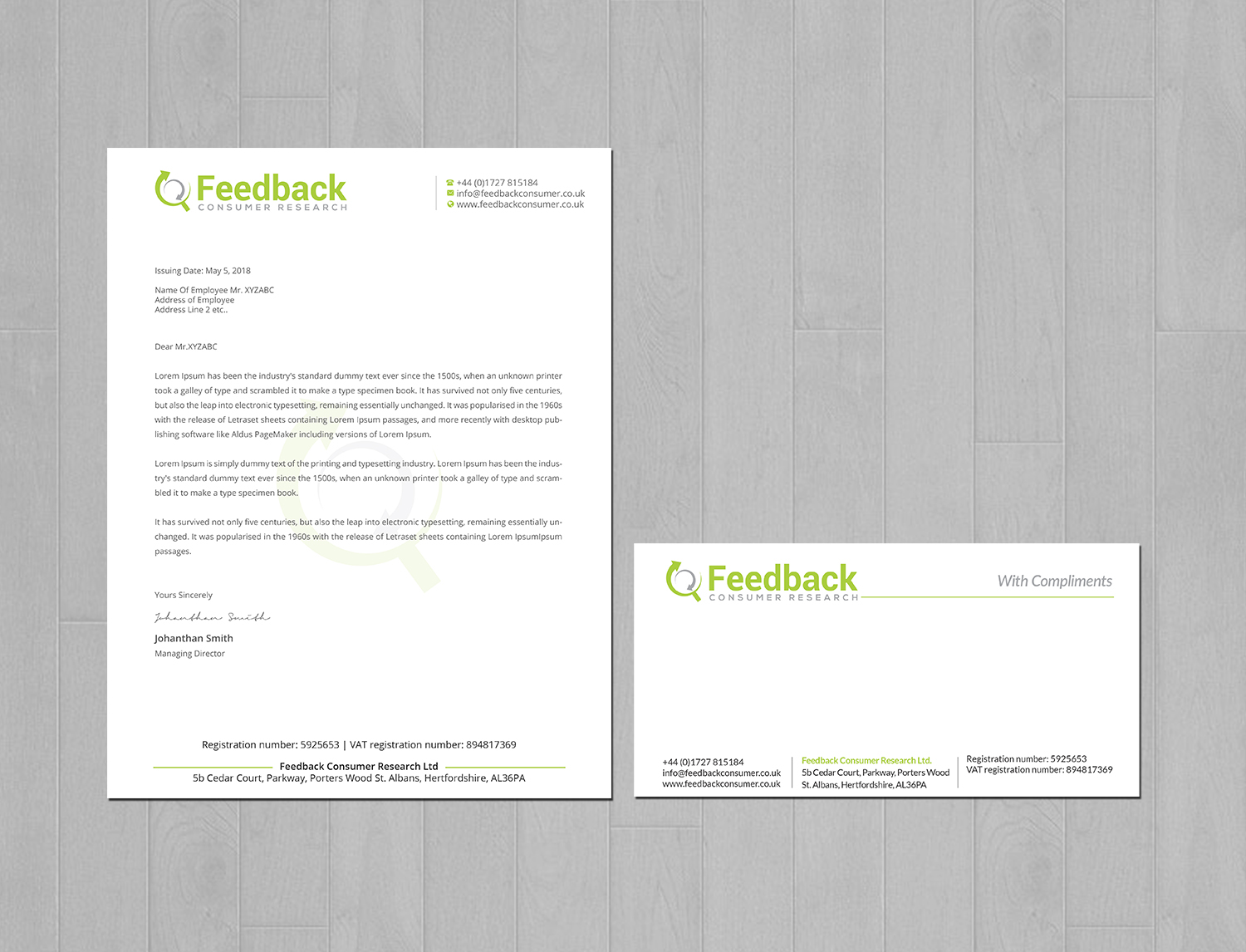 Letterhead Design by Creations Box 2015 for this project | Design #21210611