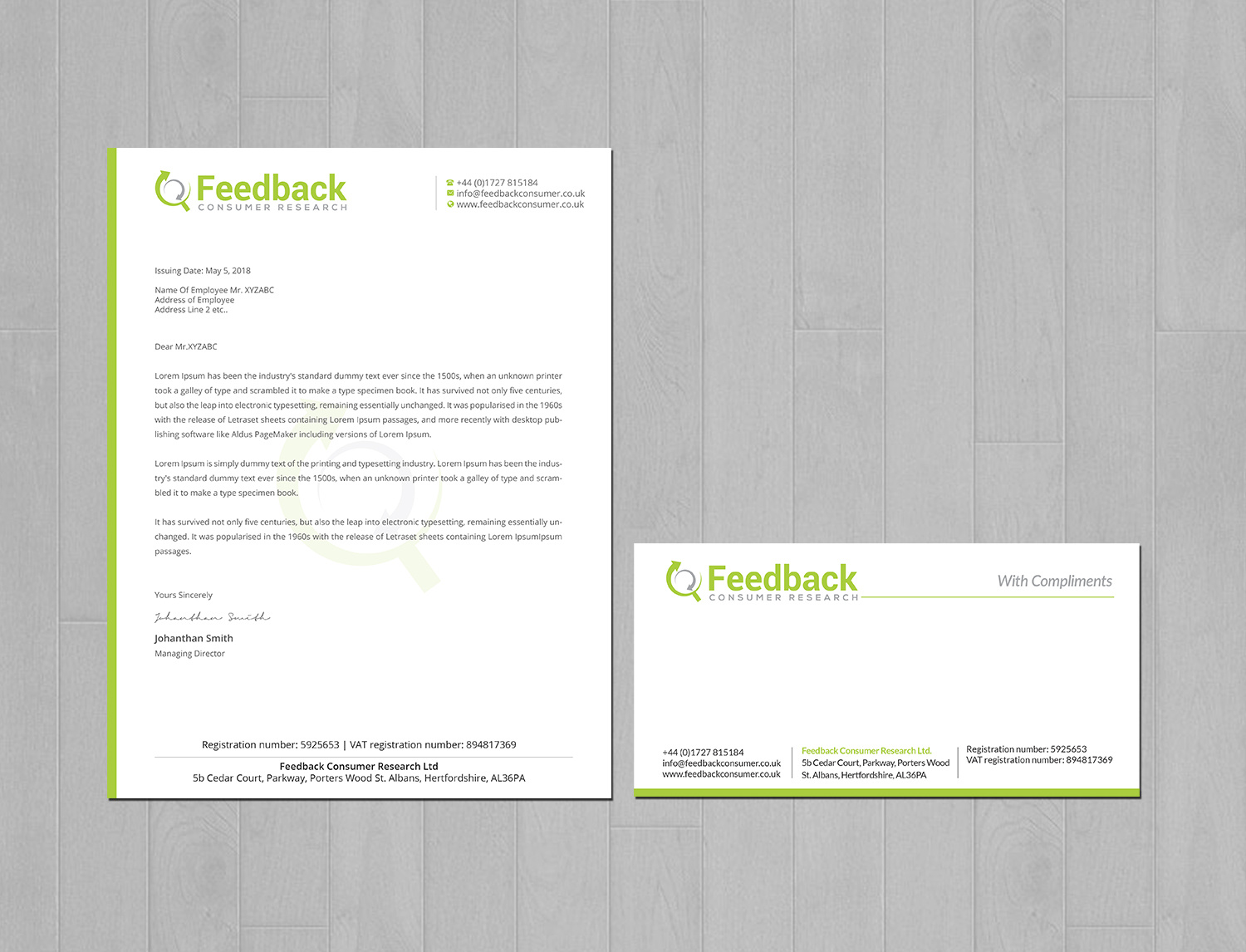 Letterhead Design by Creations Box 2015 for this project | Design #21210612