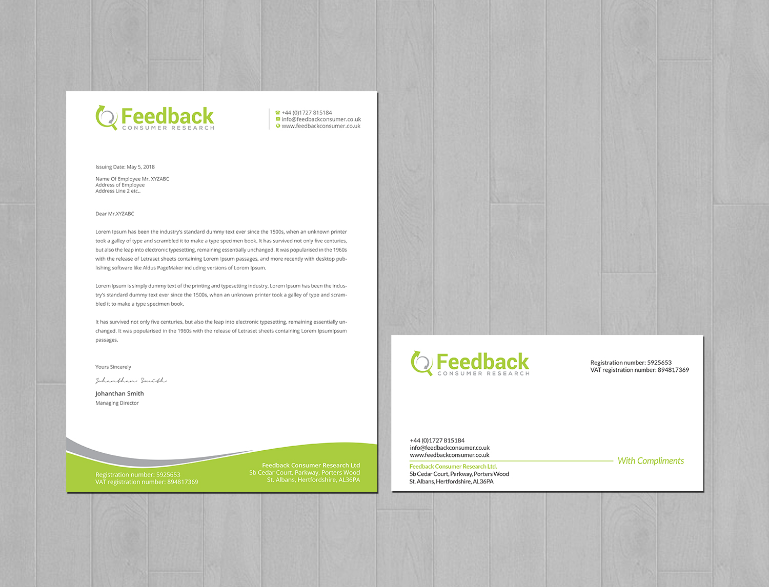 Letterhead Design by Creations Box 2015 for this project | Design #21210619