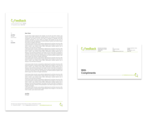 Letterhead and compliment slip | Briefkopf-Design von Anna G.