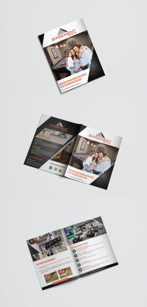 Construction Company finishing basements  marketing brochure.  | Flyer Design by alex989