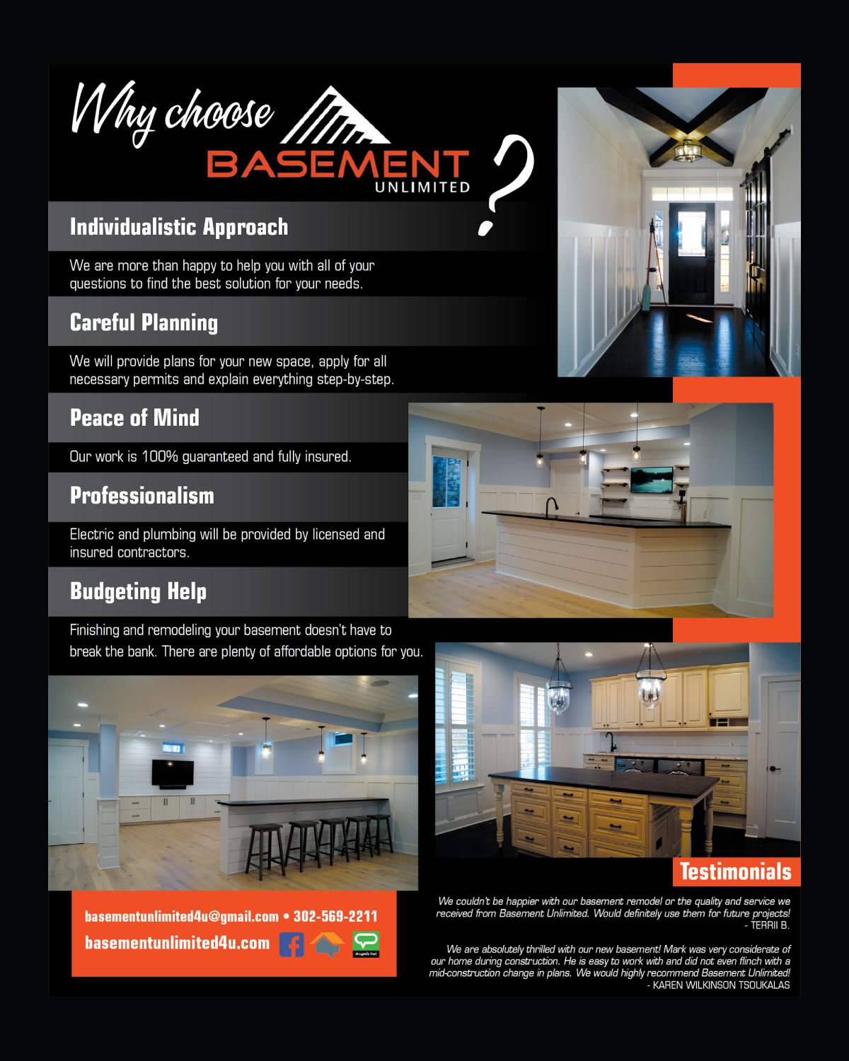 basement construction contractors on Professional Playful Construction Flyer Design For Basement Unlimited By Designconnection Design 21208981