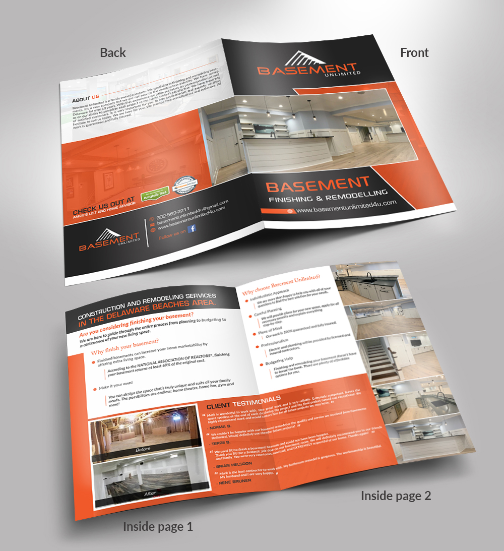 Flyer Design by innovative earth for Basement Unlimited | Design: #21208509