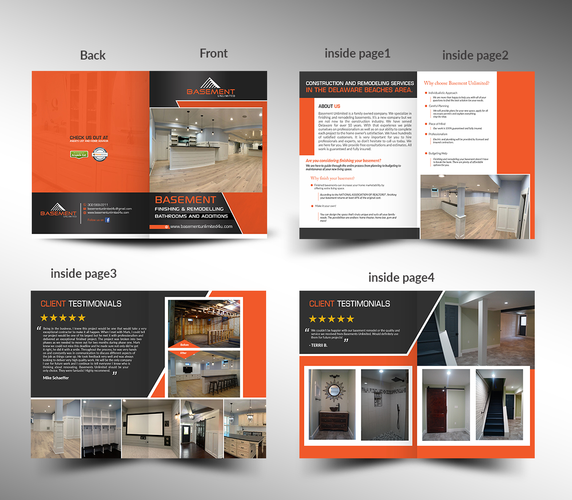 Flyer Design by innovative earth for Basement Unlimited | Design #21273780