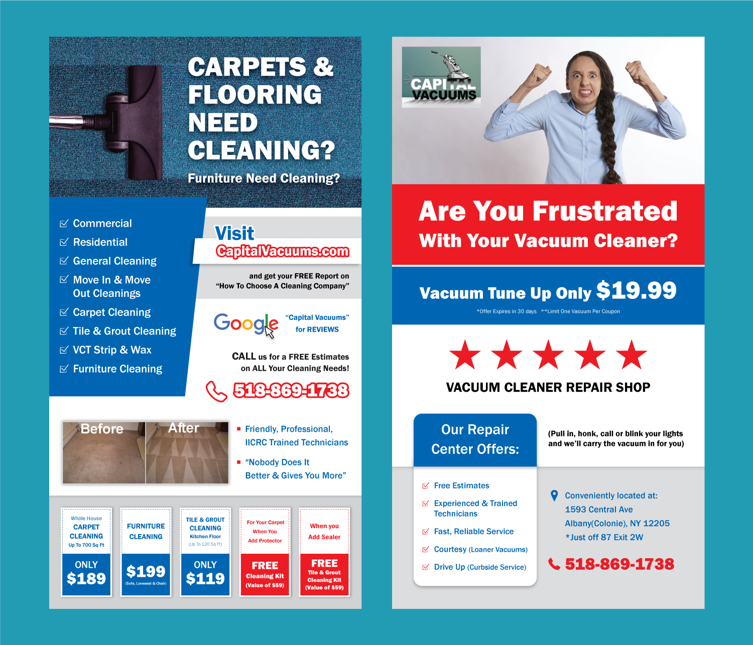 Flyer Design by vcreatived for KickAssVacuums.com | Design #21257448