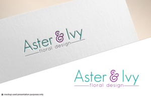 Aster & Ivy Floral Design | Logo Design by Juli creation