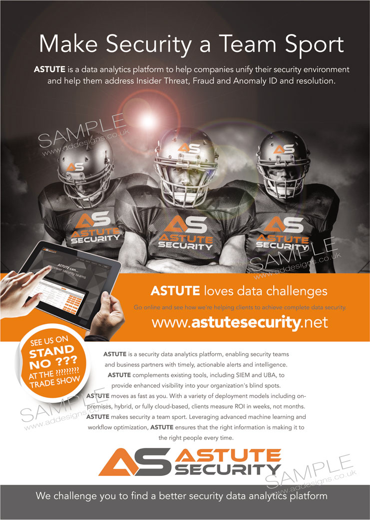 Advertisement Design by the artworks for Astute Security  | Design #21219003