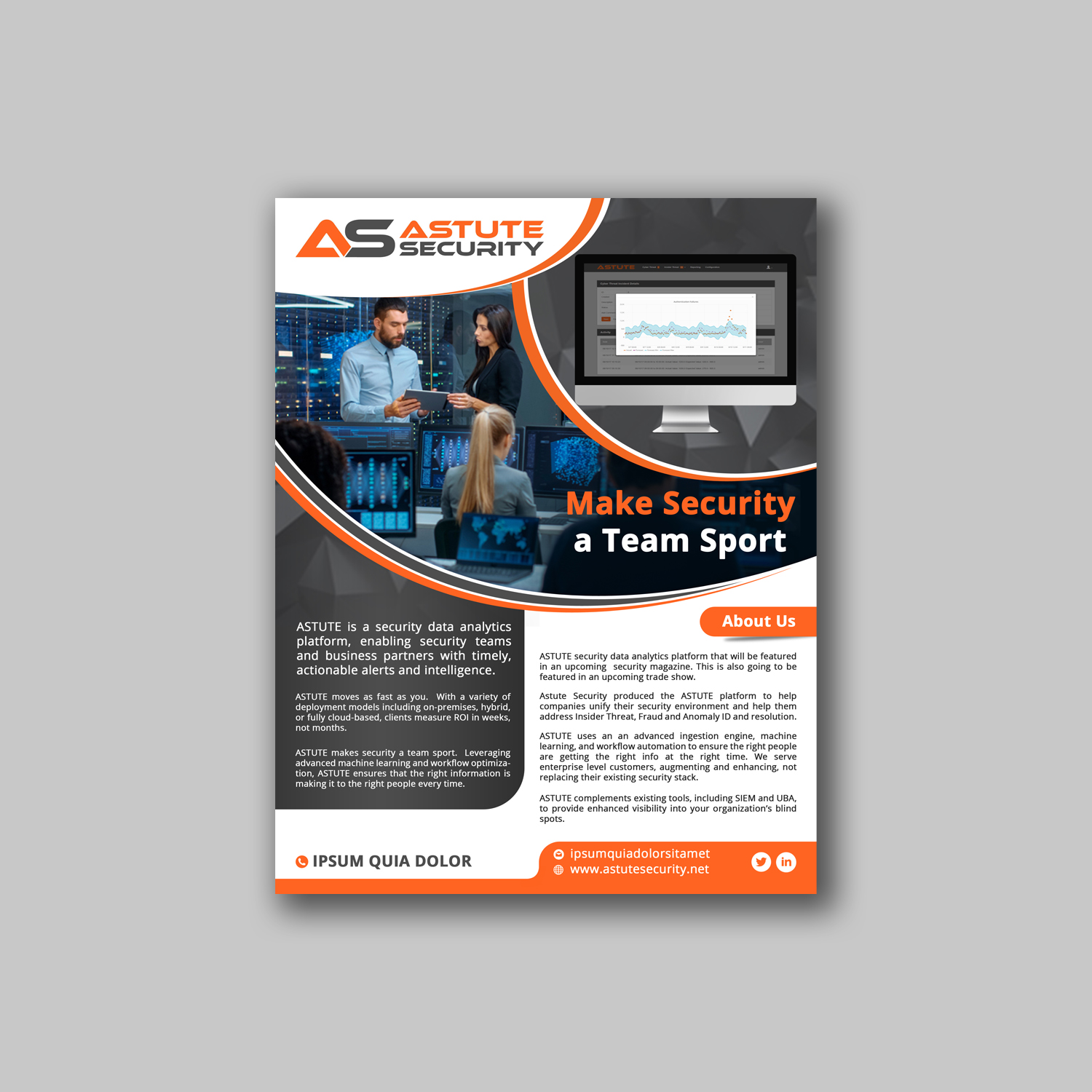 Advertisement Design by debdesign for Astute Security  | Design #21244626