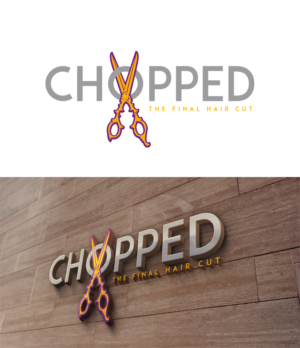 "CHOPPED"  then under it (The final hair cut) | Logo Design by trufya