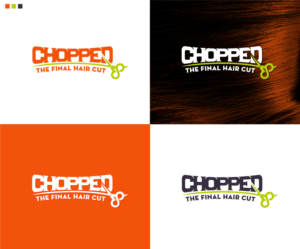 "CHOPPED"  then under it (The final hair cut) | Logo Design by Grapflix 2022