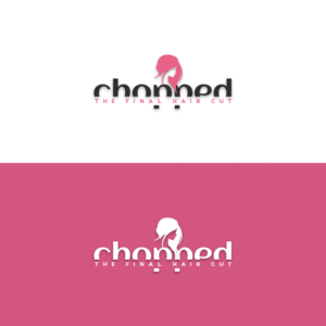 "CHOPPED"  then under it (The final hair cut) | Logo Design by SamiddhaH
