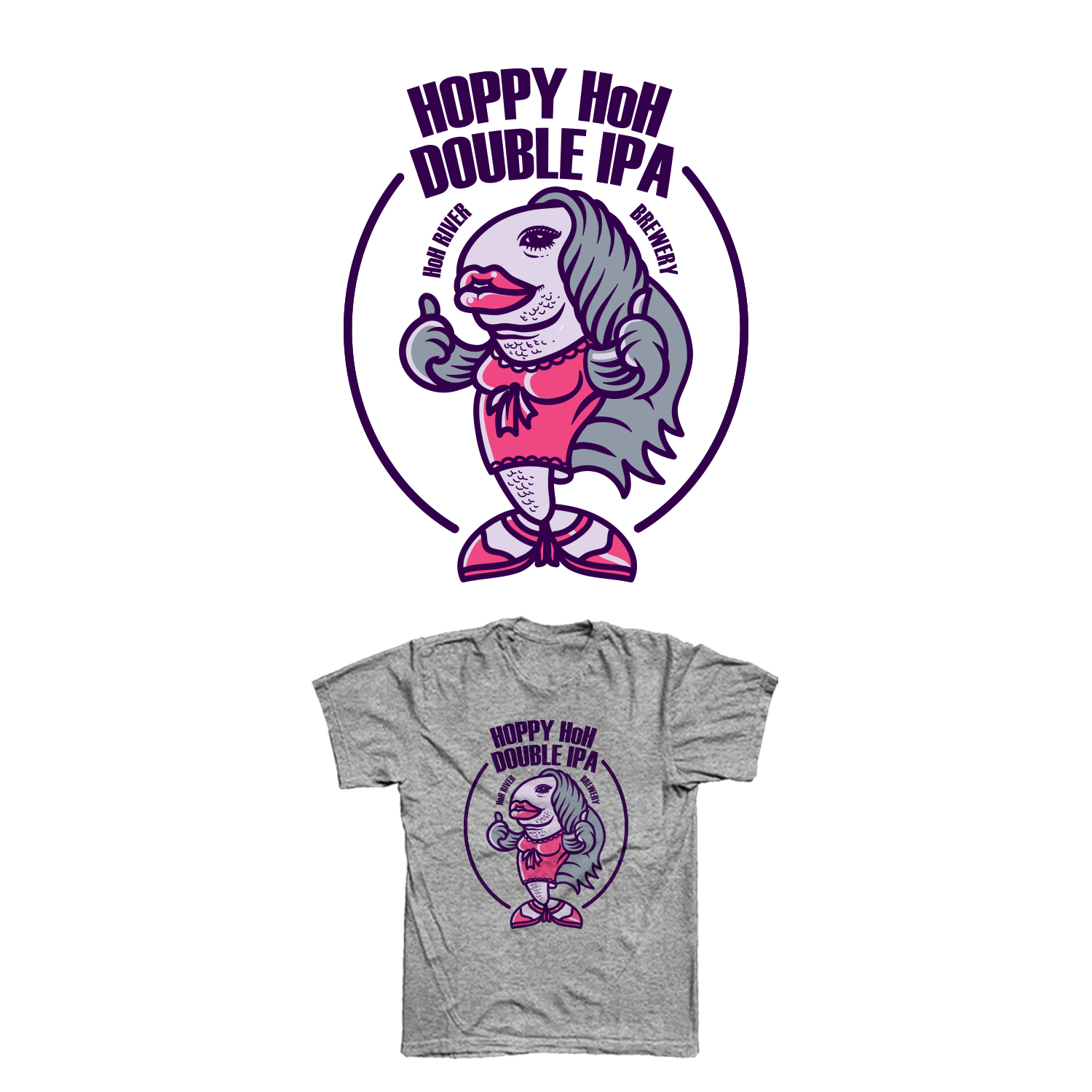 T-shirt Design by utsukushiitsumi for Hoh River Brewing | Design #21266970