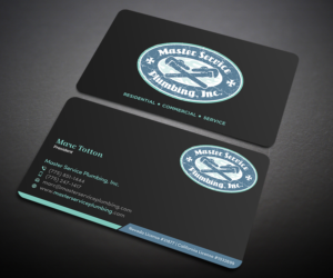 Family owned plumbing contractor needs eye catching business card design | Business Card Design by Designers Hub