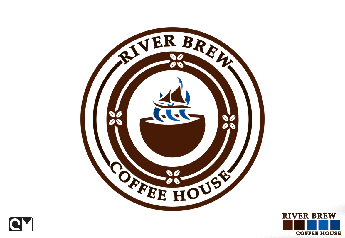 Logo-Design von Connor Miller Graphics für River Brew Coffee House | Design #21234080