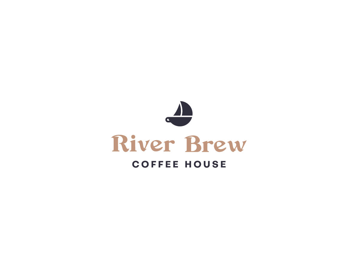 Logo Design by Gio Ville for River Brew Coffee House | Design #21233828
