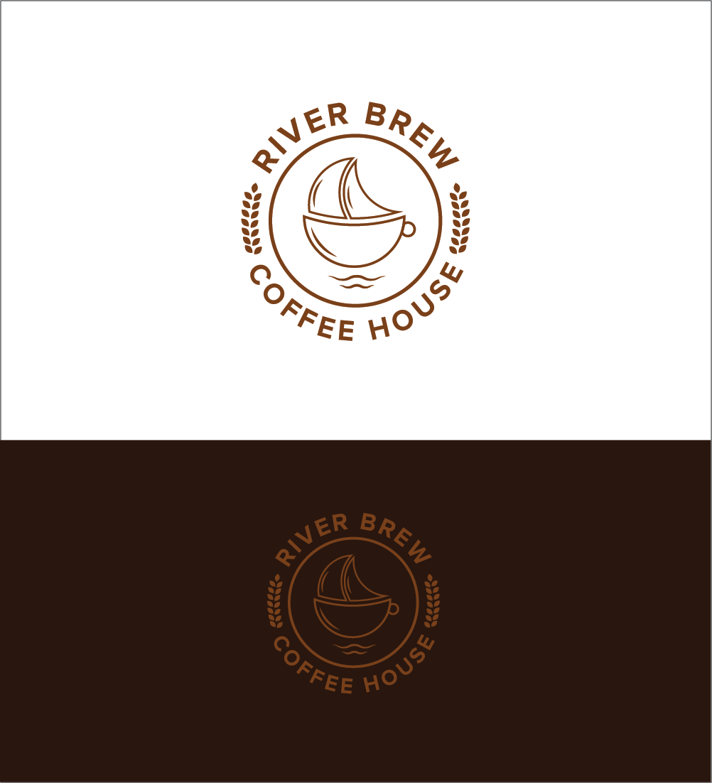 Logo Design by awedhere_ for River Brew Coffee House | Design #21229491