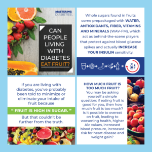 Mastering Diabetes Instagram Educational Posts | Infographic Design by Annie Creative Service