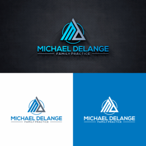 Michael DeLange, MD on the first line, and Family Practice on the second. | Logo Design by tejo