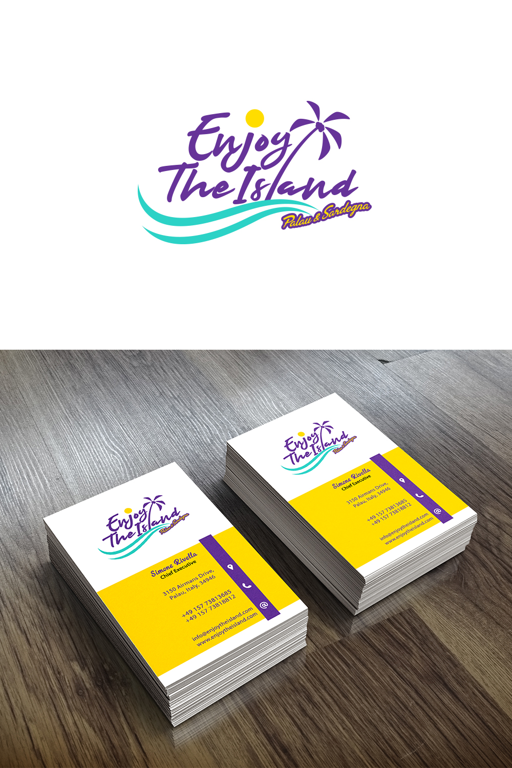 Logo Design by Pixel Desert for ENJOY THE ISLAND | Design #21253955