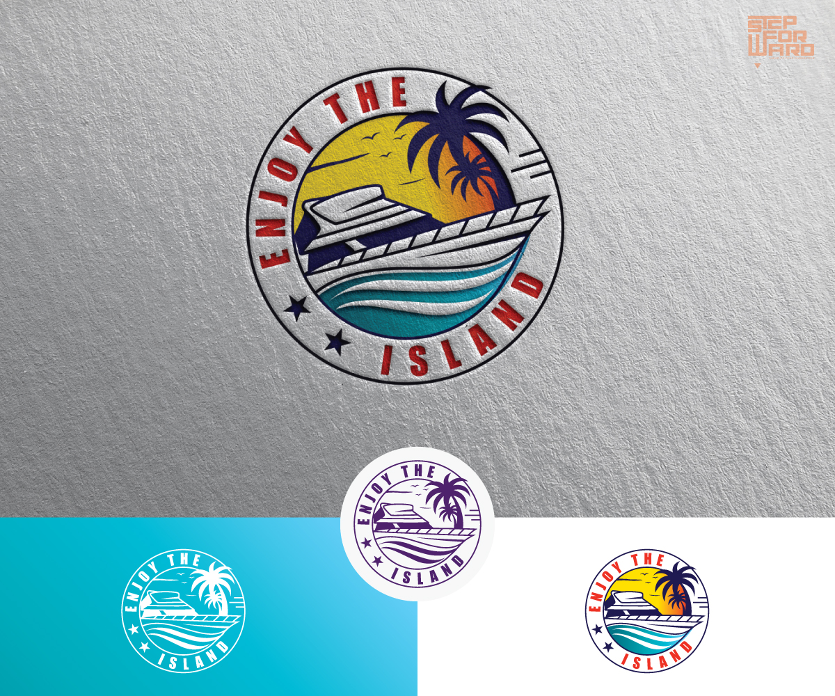 Logo Design by step forward 2 for ENJOY THE ISLAND | Design #21237694