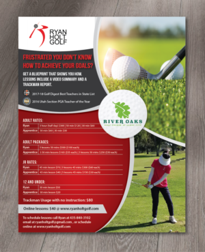 Golf Lesson Flyer Looking to attract Golfers with Emotion | Flyer Design by alex989
