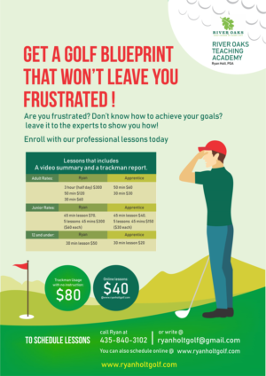 Golf Lesson Flyer Looking to attract Golfers with Emotion | Flyer Design by harryshout
