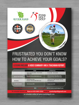 Golf Lesson Flyer Looking to attract Golfers with Emotion | Flyer Design by innovative earth