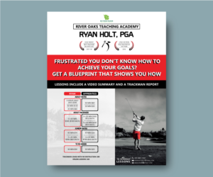 Golf Lesson Flyer Looking to attract Golfers with Emotion | Flyer Design by AnaMSantos