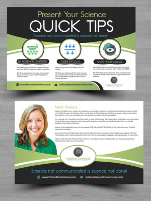 Handout for attendees of educational seminar | Diseño de Flyer por innovative earth