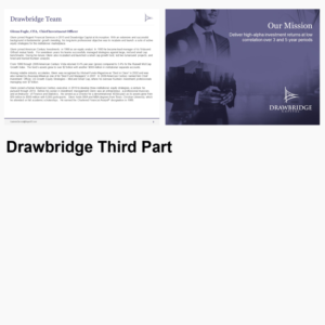 Design de PowerPoint par T2 PPTX pour Drawbridge Capital | Design : #21302039