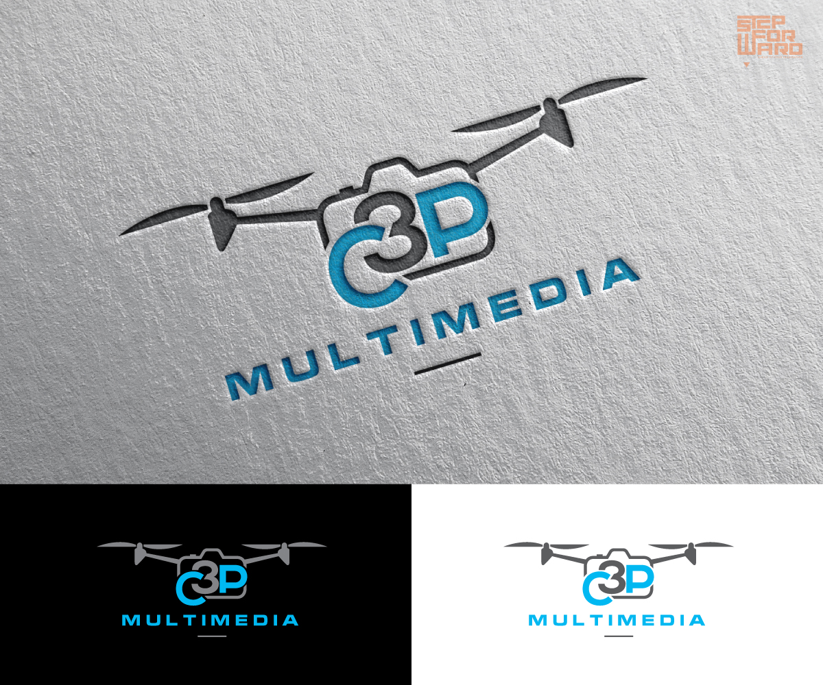 Logo Design by step forward 2 for C3P Multimedia, LLC | Design #21248219