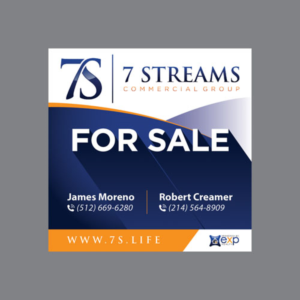 7 Streams Commercial Group Commercial Real Estate Sign | Signage Design by Jul-D