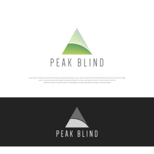 Peak Blind Design or Peak Design | Logo Design by sushsharma99