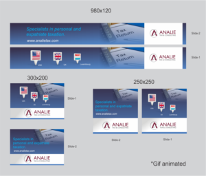Diseño De Banner Publicitario por 3P para Analie Sarl | Diseño #21262563
