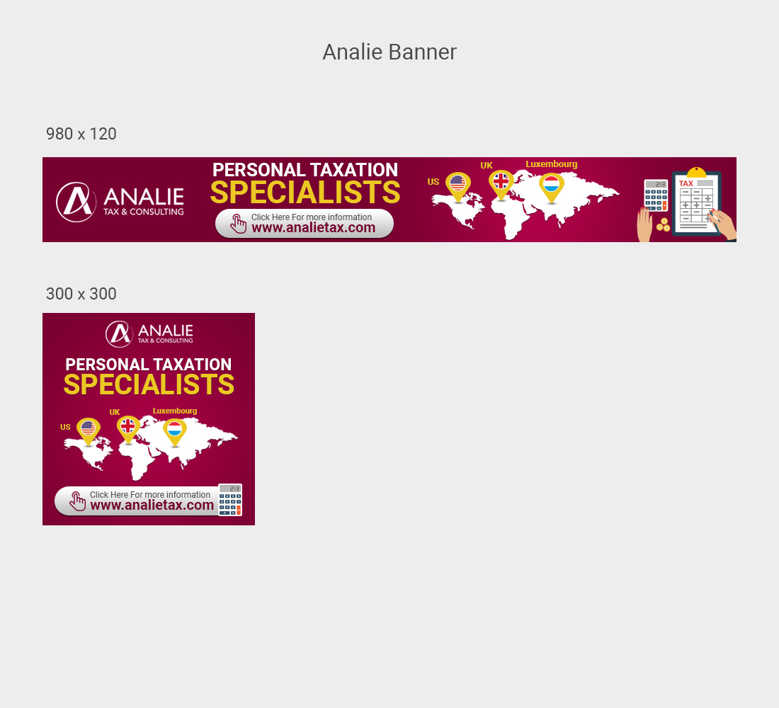 Banner Ad Design by Pd Work for Analie Sarl | Design #21262796