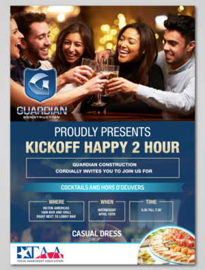 Single Sided Happy Hour Flyer Design | Diseño de Flyer por TSU Creations