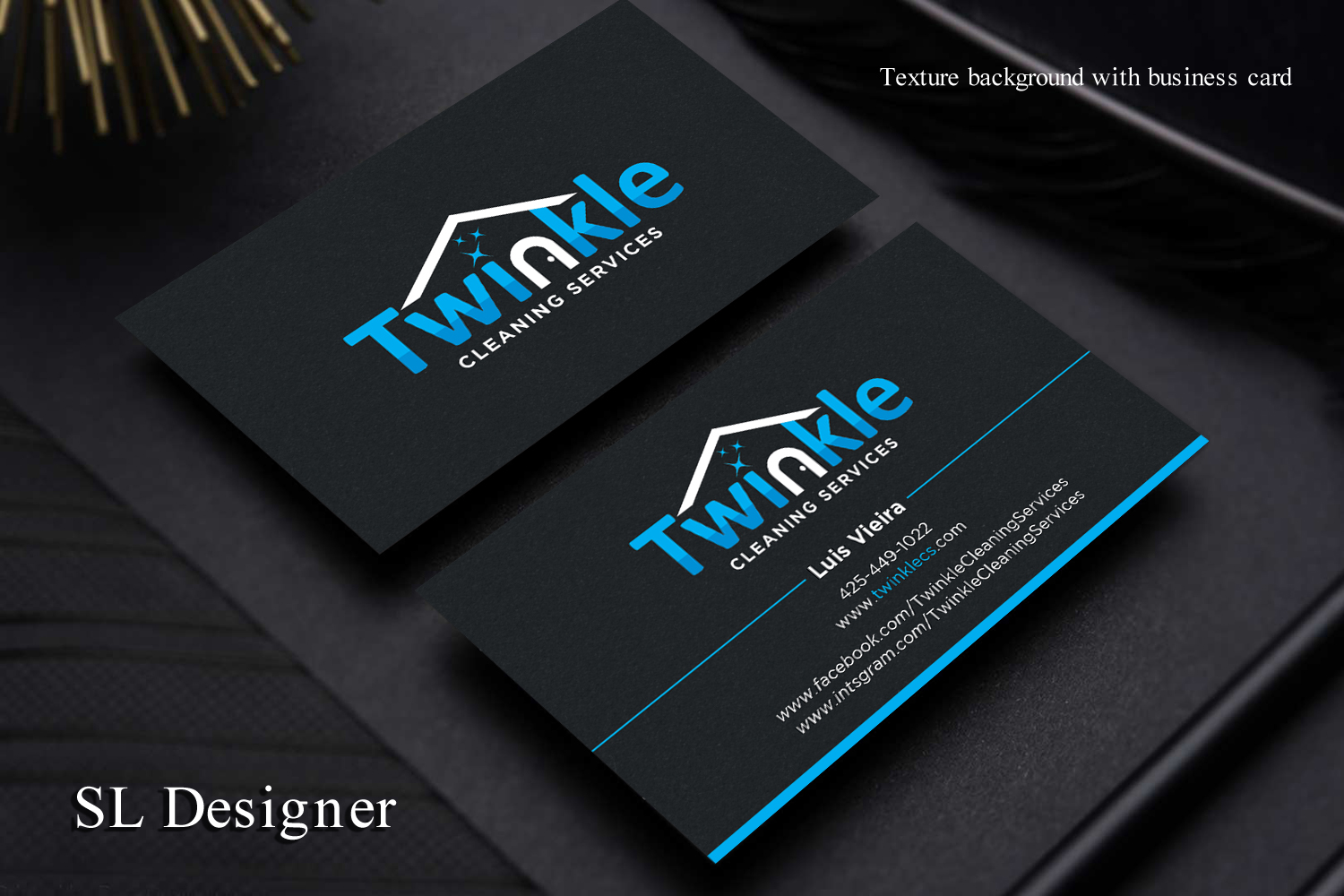 Diseño de Tarjeta de Presentación por SL Designer para Twinkle Cleaning Services, LLC | Diseño #21271491